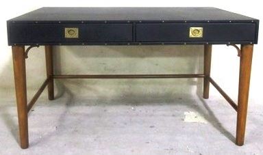 Modern History leather wrapped desk