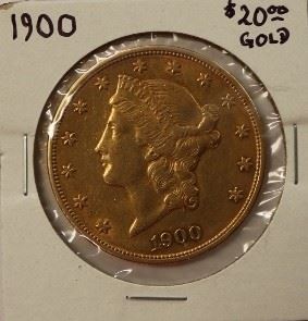 1900 $20 gold coin