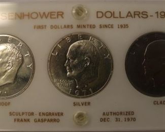 1971 Eisenhower dollars