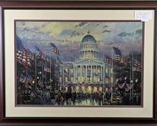 The Flags over the Capitol Giclee by Thomas Kinkade