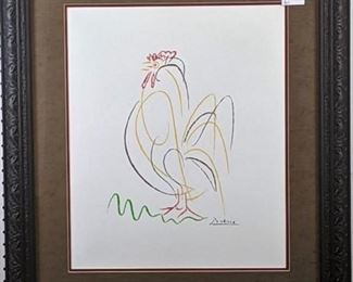 Rooster Serigraph by Pablo Picasso