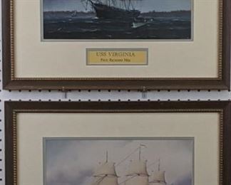 Set of 2 USS Constitution .  USS Virginia by Hess