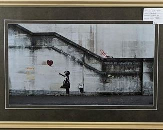 Girl with Balloon Giclee by Banksy Graffiti Artist
