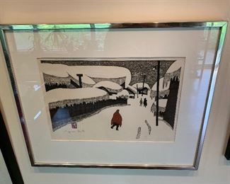 Kyoshi Saito Winter in Aizu Print