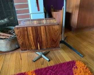 Rosewood magazine rack