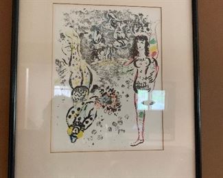Chagall Circus print