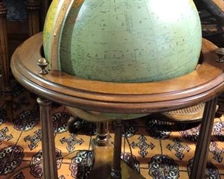 Lighted Globe on Movable Stand