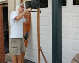 Rawlings speed bag and pull-up bar out of an old Denver gym