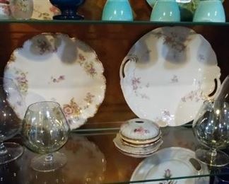 More collectible plates and glassware