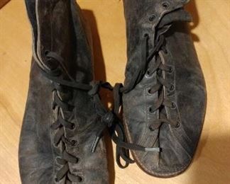 Pair of old boxing shoes
