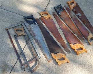 A selection of saws