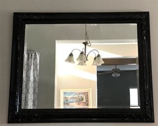 Large Mirror w Decorative Frame