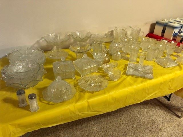 Paneled Thistle glassware