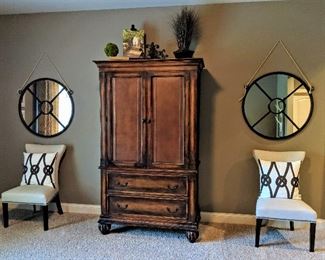 accent chairs armoire wardrobe