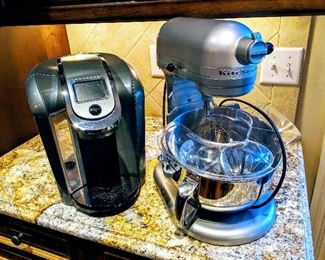 Kitchen aid mixer and Keurig 