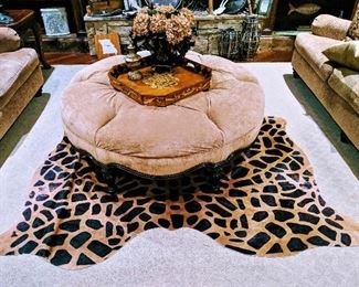 animal print cowhide rug