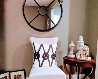 chair mirror end table 