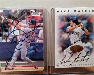 Autographed signed baseball card