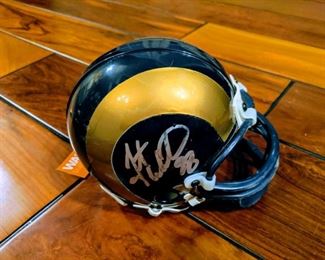 autographed signed mini helmet