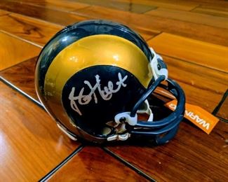 autographed signed mini helmet