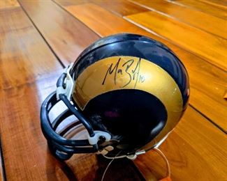 autographed signed mini helmet