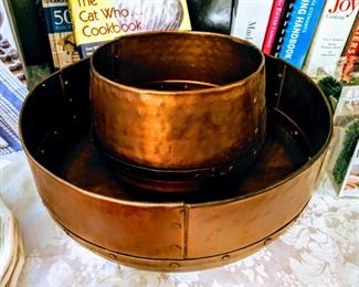 hammered copper nesting bowls