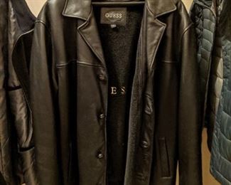 Designer leather  jacket / men's leather coat