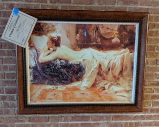 Pino lithograph. Large signed and numbered with COA