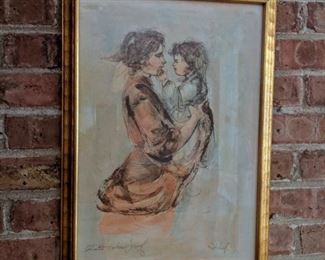 Edna Hibel lithograph
