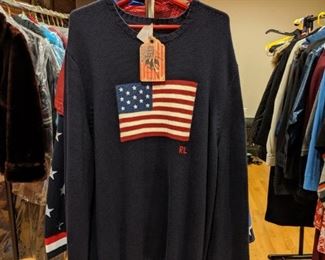 Ralph Lauren Polo American Flag Sweaters