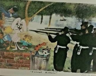Signed Nelson de la Nuez 1999" Cereal Killers"