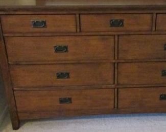 Mission style dresser