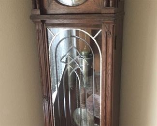 another shot of oak grandfather clock