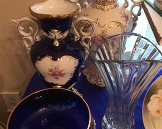 Venetian blue glass, cobalt porcelain Germany