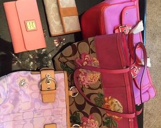 4 Coach purses, Coach wallet --Dooney & Borke wallet