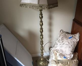 fabulous brass floor lamp with claw feet