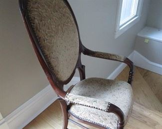 Accent chair side view
