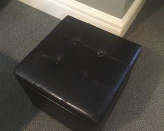 Leather Storage Cube (2 available) 