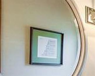 Round Wall Mirror - $30