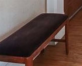 Brown Velvet Bench - $20