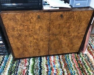 Mid Century Burled Credenza