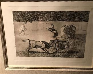 19th century Original Francisco Goya etching