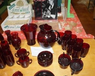Ruby Red glassware