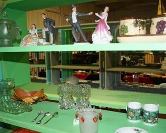 figurines, glassware