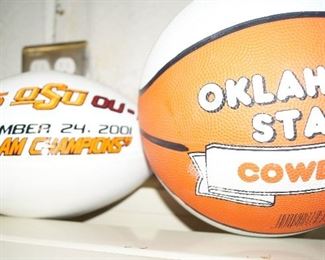 Signed OSU football and basketball