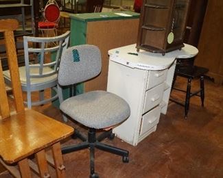 chairs, vintage dressing table