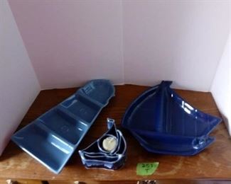 NAUTICAL SAILBOATS LIGHT HOUSE SERVING DISHES