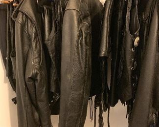 Motorcycle leathers, chaps, vests, jackets & pants - Men's and Womens