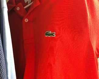 beyond the designer clothes for men at this one- bring your fashionista -to this one. name dropper sale like crazy- all size sm-med mens - fabulous brands many tags on- Lacoste and so much more -
