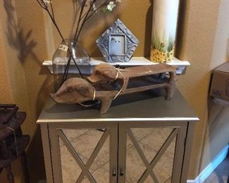 wooden pig servers in 2 sizes -new-lots of different decor items here ** WOODEN PIGS SOLD VASE SOLD HAVE REST